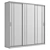 Modus MS163 Sliding Wardrobe: Narrow Profile, Seamless Texture 3D model small image 5