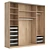 Modus MS163 Sliding Wardrobe: Narrow Profile, Seamless Texture 3D model small image 8