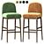 Modern Parigi Bar Stool 038 SG 3D model small image 1