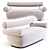 Labofa Mallow 2-Seater: Modern Soft Seating 3D model small image 1