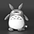 Totoro Plush Toy 3D model small image 1