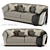 Elegance Defined: Pomona Sloping Armrest Luxury Sofa 3D model small image 1