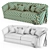 Elegance Defined: Pomona Sloping Armrest Luxury Sofa 3D model small image 3