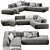 Lema Cloud: Modern & Stylish Sofa 3D model small image 1