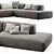 Lema Cloud: Modern & Stylish Sofa 3D model small image 2