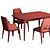 Convertible Dining Table with Play Chair 3D model small image 5