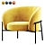 Sleek PARLA Rimo Chair: Modern Design 3D model small image 1