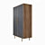 Bruni Blacki Wardrobe: Sleek and Practical 3D model small image 3
