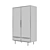 Bruni Blacki Wardrobe: Sleek and Practical 3D model small image 4