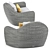 Rush Lounge Chair: Elegant Comfort in Every Angle 3D model small image 3