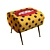  Saletti Pouf: Chic Comfort in 3 Styles 3D model small image 3