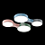 Colorful LED Ceiling Light Lampatron Medley 4 3D model small image 2