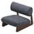 Elegant Wabi Lounge Chair 3D model small image 2