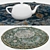 Versatile Round Carpets Set 3D model small image 3