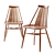 Vintage-Inspired Akina Dining Chair 3D model small image 1