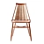 Vintage-Inspired Akina Dining Chair 3D model small image 4