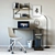 Romero Workspace: Desk, Chair, Torchere, Shelf, Stand, Decor, Trash Can 3D model small image 1