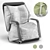 Convertible Comfort Armchair 3D model small image 1