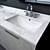 RH Modern Larsen Double Vanity 3D model small image 3