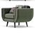 Zuri DFS Armchair - Stylish and Comfortable! 3D model small image 2
