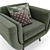 Zuri DFS Armchair - Stylish and Comfortable! 3D model small image 3