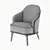 Contemporary Millennial Armchair 3D model small image 5