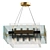 Glass Tubular Pendant Light 3D model small image 1