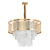 Elegant Mesh Glass Chandelier 3D model small image 1