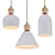 Modern Ceramic Pendant Light 3D model small image 1
