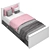 Modern Bed with Dual Color Options 3D model small image 3
