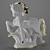 Title: Enchanting Fire Horse Porcelain Figurine 3D model small image 1