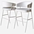 Chic Chia Bar Stool: Parla Design 3D model small image 3