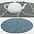 Round Carpets Set: Versatile and Realistic 3D model small image 3