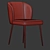 Elegant Fallon Dining Chair 3D model small image 4