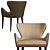 Elegant Elektra Dining Chair by Borzalino 3D model small image 2