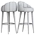 Elegant Olympia Bar Stool 3D model small image 4