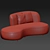 Sleek Siena Sofa: Sophisticated Design 3D model small image 2