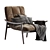 Fynn Saddle Armchair: Sleek Elegance 3D model small image 1