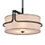 Elegant Textile Shade Pendant 3D model small image 1