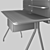 Sleek Desktop Desk with Divider 3D model small image 3