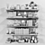 Sleek Shelves: Vray & Corona Compatible 3D model small image 3