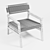 Camu's Pactoki: Mediterranean-Inspired Lounge Chair 3D model small image 4