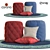 Cozy Puf Color Set: Rug & Pillows 3D model small image 9