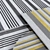 Sophisticated Gray Striped Rugs 3D model small image 3