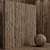 Walnut Wood Set: Seamless Material for Box Scene 3D model small image 4