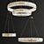 Golden Ring Novel Chandelier 3D model small image 1