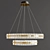 Golden Ring Novel Chandelier 3D model small image 3