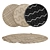 Round Carpets Set - Variety of Textures for Close and Distant Shots 3D model small image 1