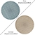 Round Carpets Set: Versatile and Stunning 3D model small image 2