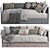 Stylish Bert Sofa Bed 2 3D model small image 2